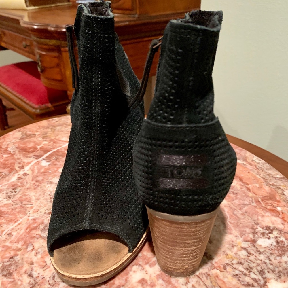 TOMS Peep Toe Booties